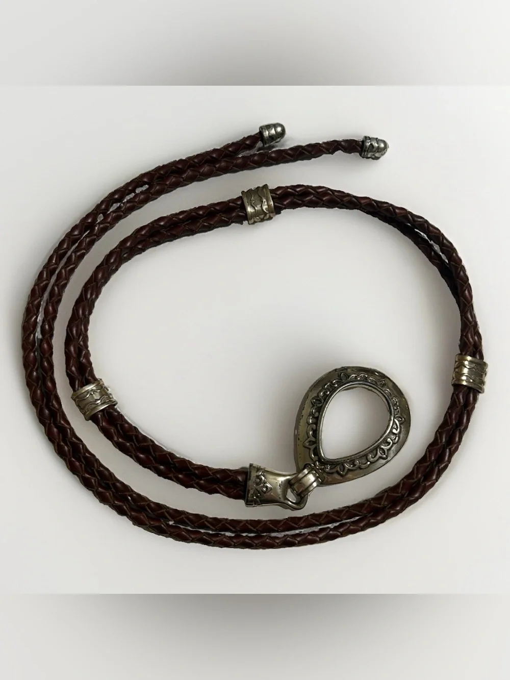 Vintage Statement Belts Woven Braided Leather Textile Choice